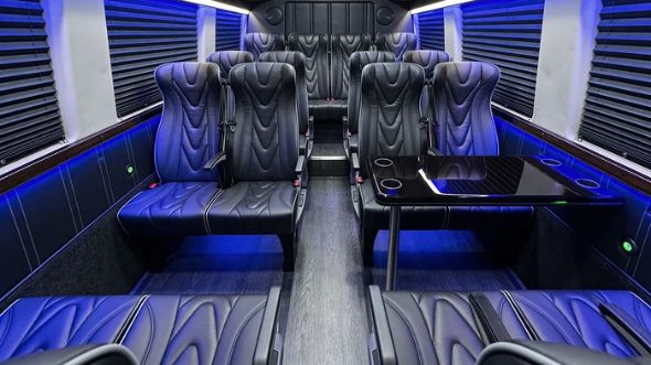 garland 20 passenger sprinter van interior
