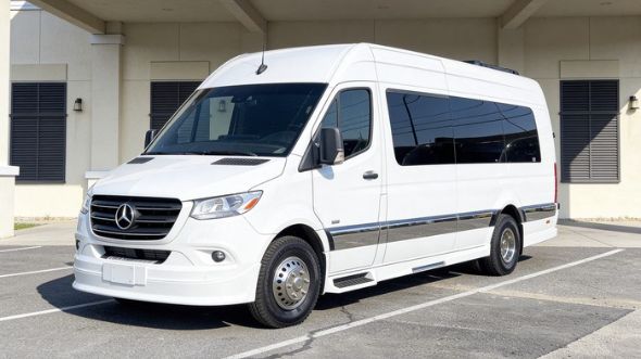 garland wedding sprinter van rental