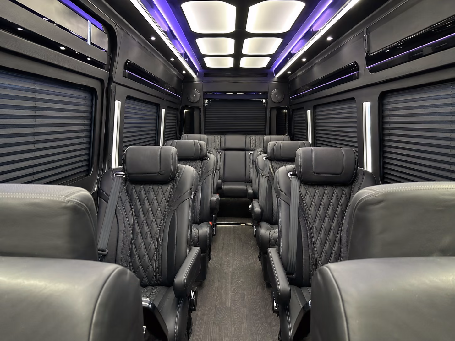 garland 12 passenger sprinter van interior