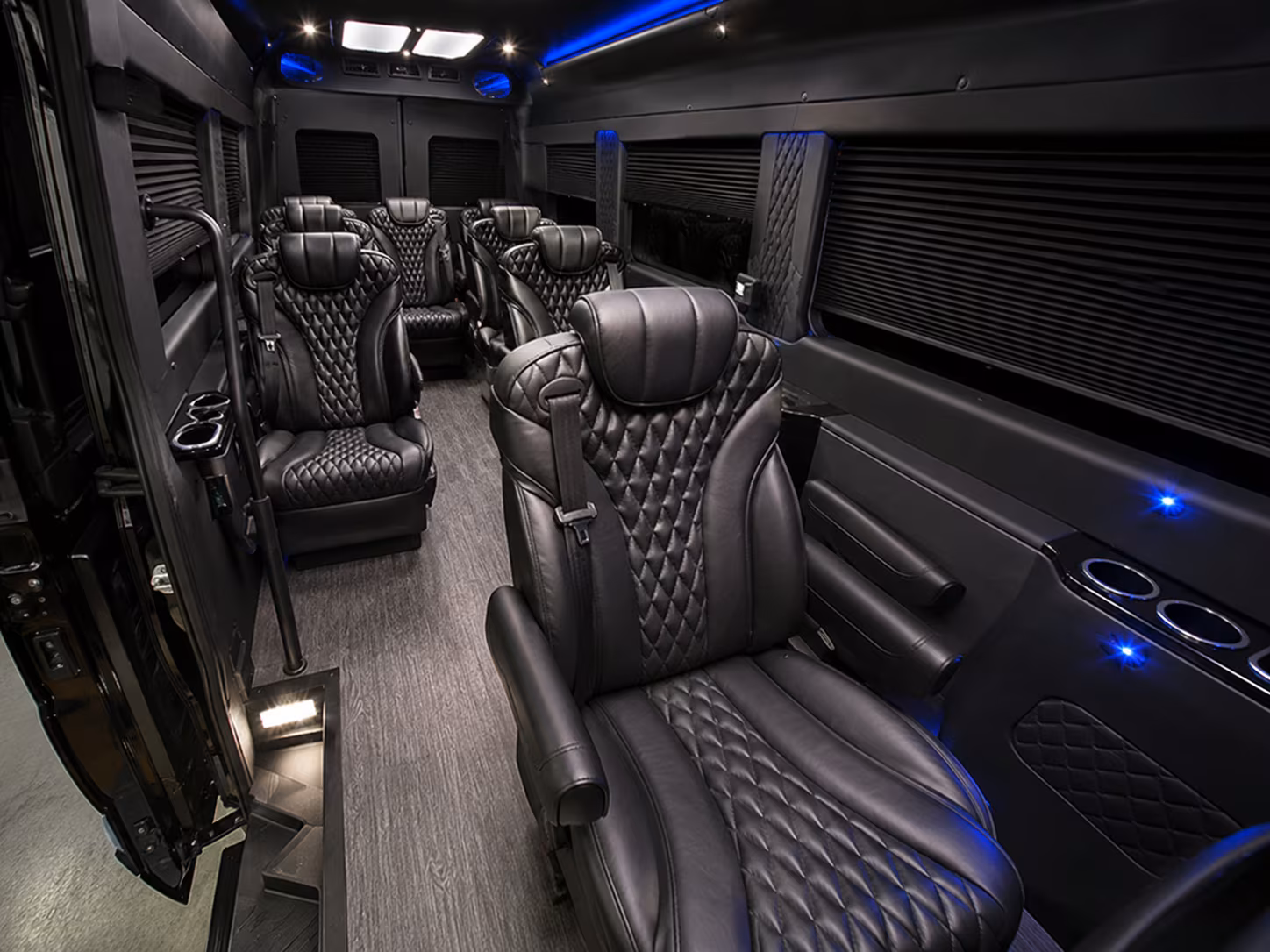 garland 18 passenger sprinter van inside