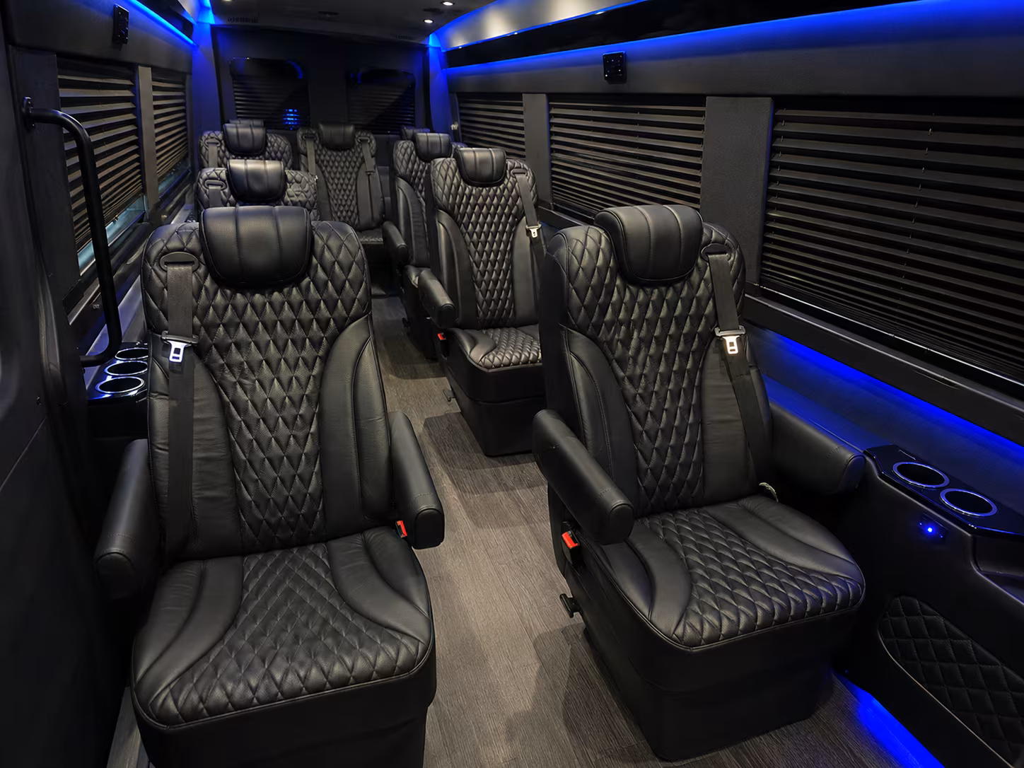 garland 18 passenger sprinter van interior