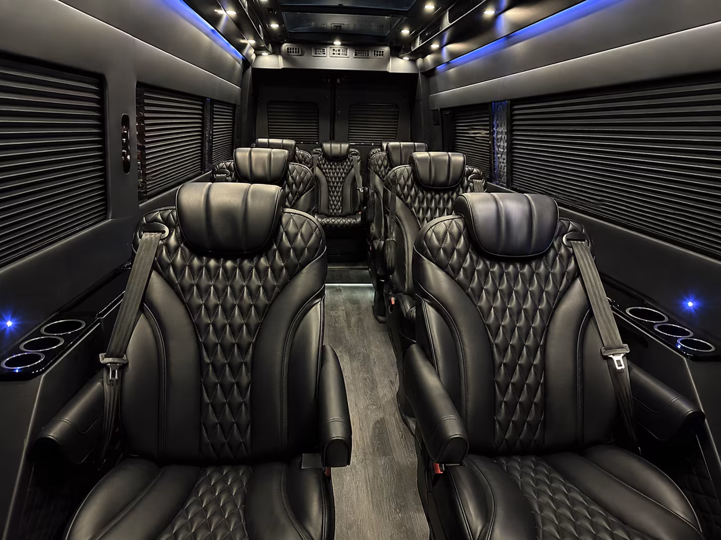 garland 20 passenger sprinter van inside