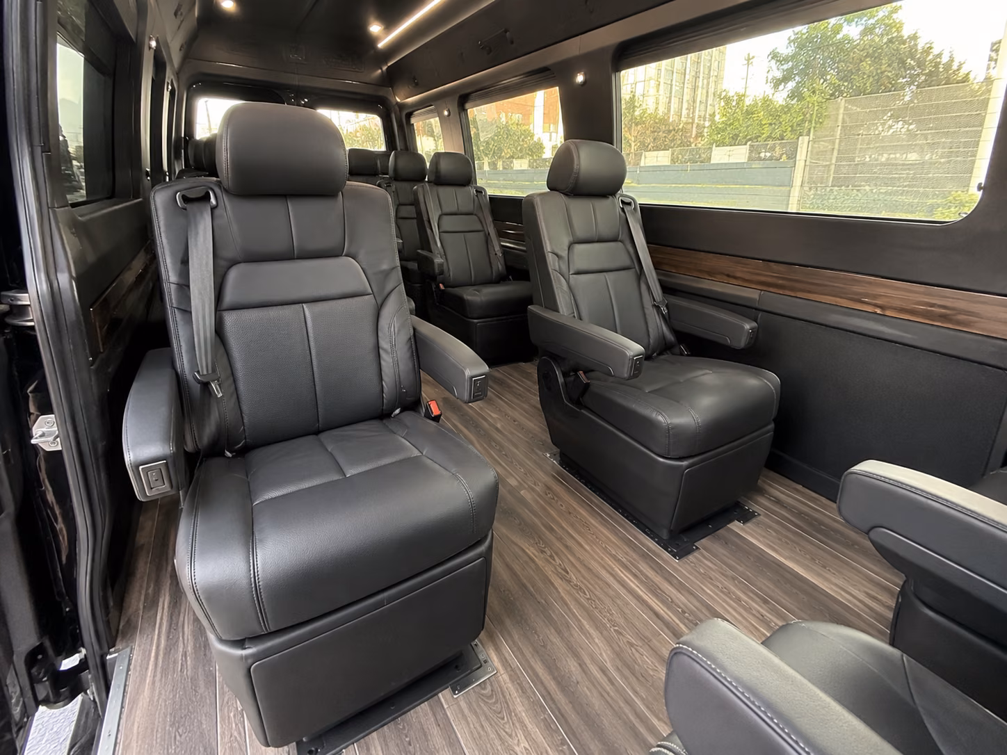 garland 20 passenger sprinter van interior