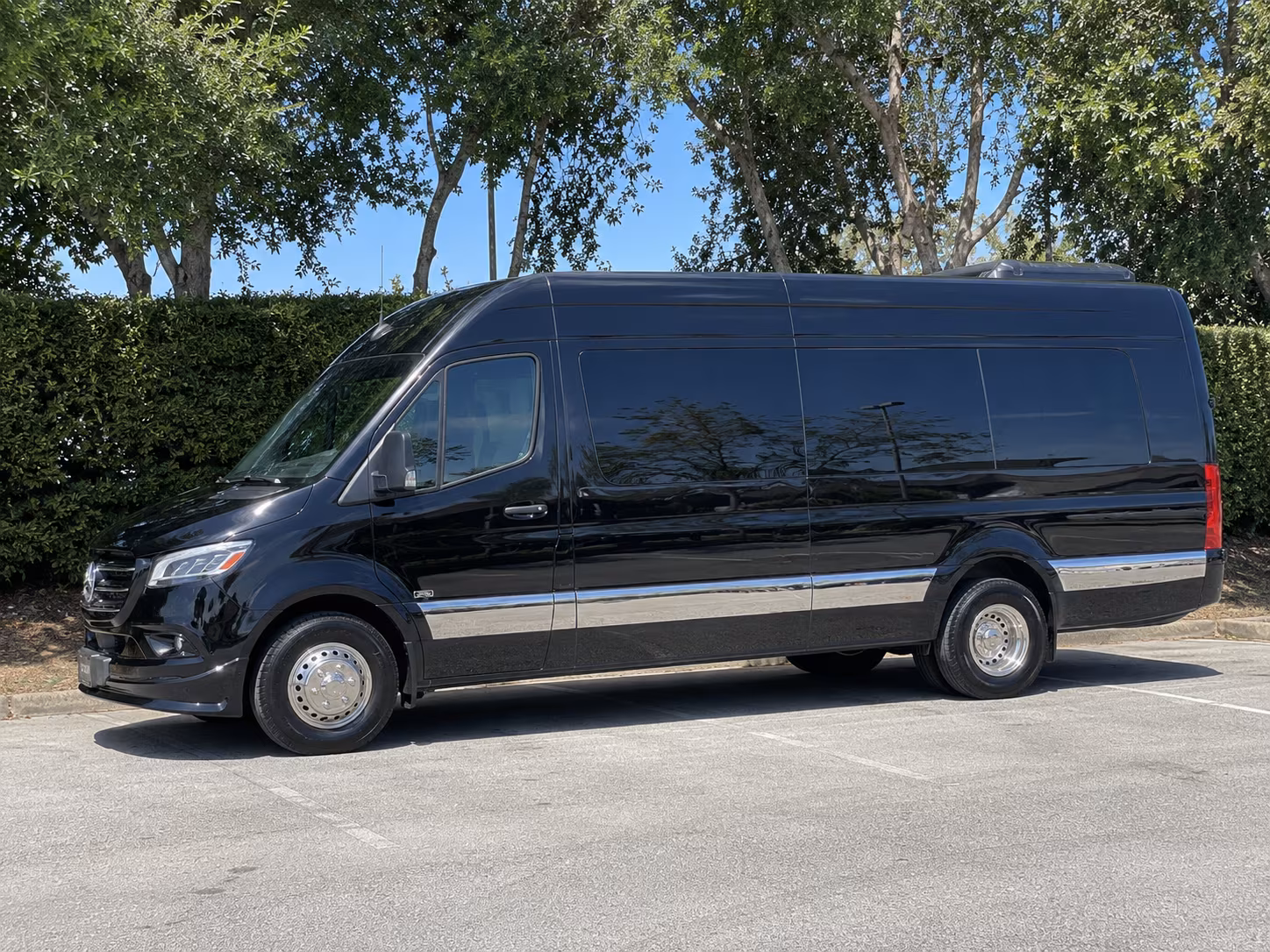 hotel block transfer and multi venue sprinter van shuttles for private events in garland