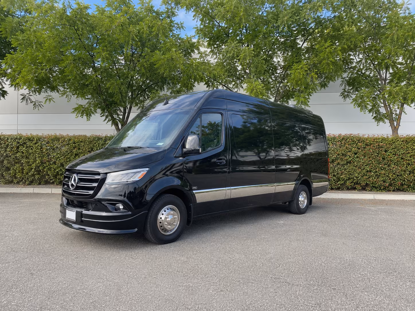 prom night dinner stop and multi venue sprinter van transportation in garland