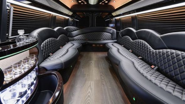 sprinter limousine inside garland